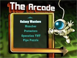 Title screen of Arcade, The on the Sony Playstation 2.
